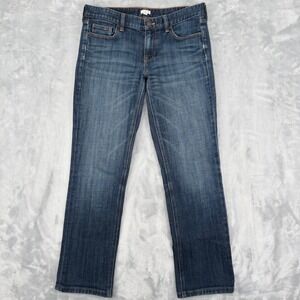 J.Crew Jeans Womens 29S (Fits 31x29) Blue Stretch Straight Leg Classic Preppy